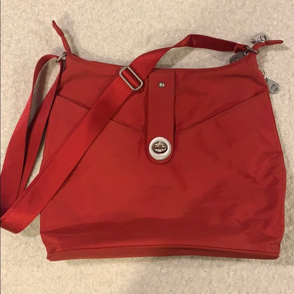 Baggallini Red Crossbody Bag with Adjustable Strap